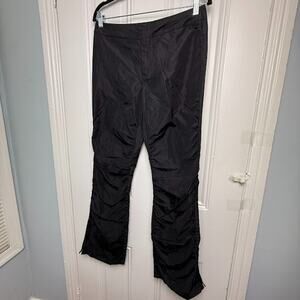 Vintage Ralph Lauren Track Pants Womens 6 Black Streetwear Straight Leg Outdoor